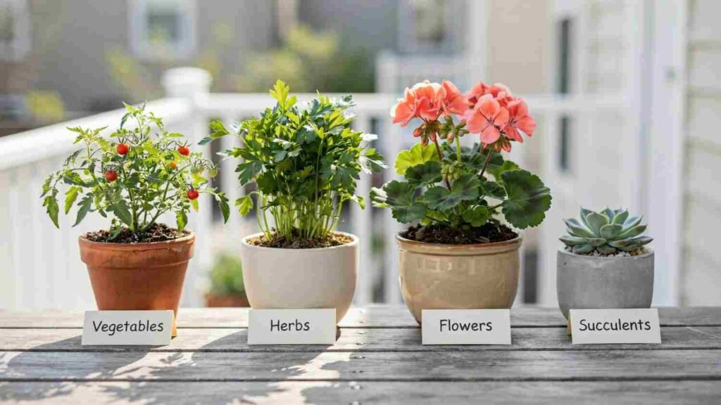 Best Soil for Container Gardening: Easy Potting Mix Guide 6 Vegetable, herb, flower, and succulent plants growing in different potting mixes suited to each plant type.